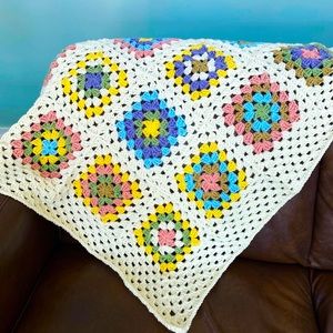 Baby blanket hand crocheted